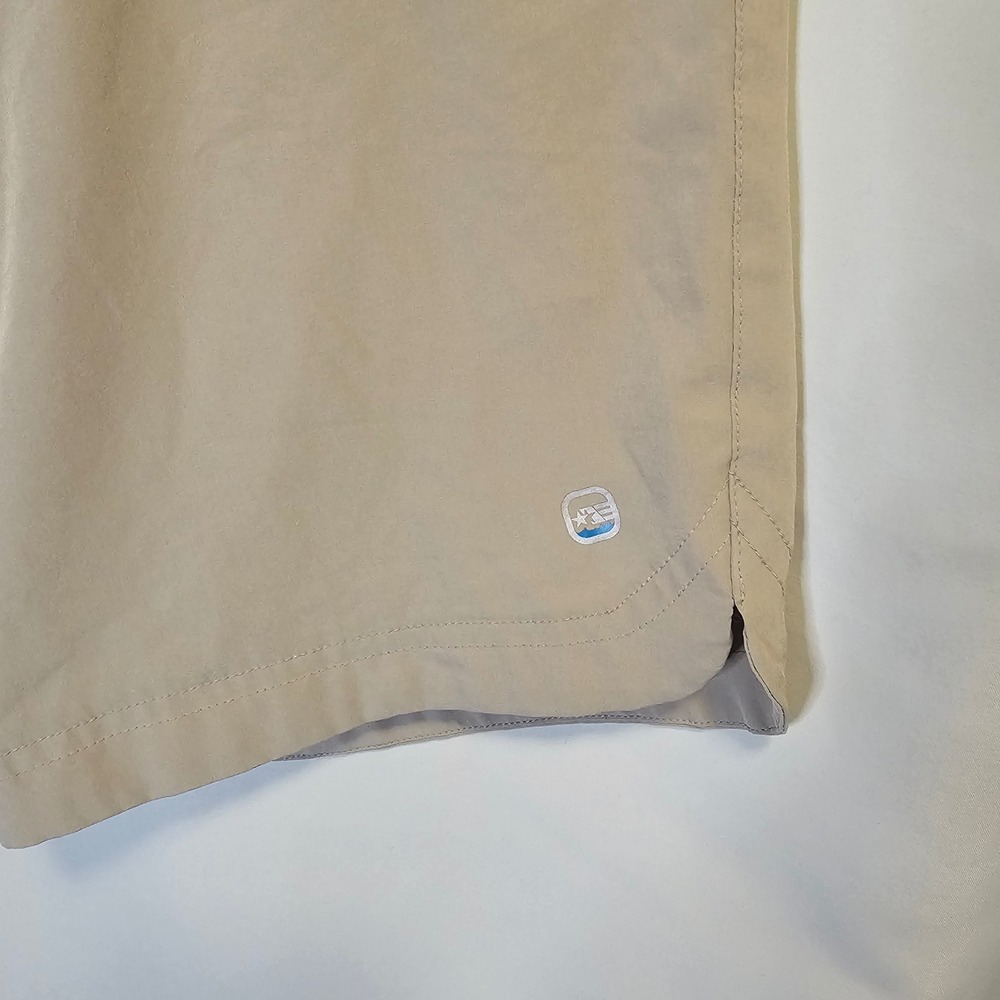 Free Country Womens Tan Performance Hiking Shorts Size Small Drawstring Khaki - Picture 2 of 7